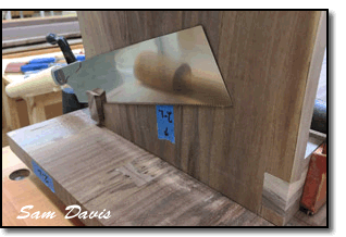 Cutting off apron dovetail image